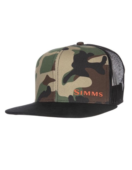GORRA SIMMS CX FLAT BRIM CAP WOODLAND CAMO