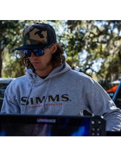 GORRA SIMMS CX FLAT BRIM CAP WOODLAND CAMO 2