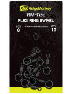 RIDGEMONKEY CONNEXION FLEXI RING SWIVEL SIZE 8