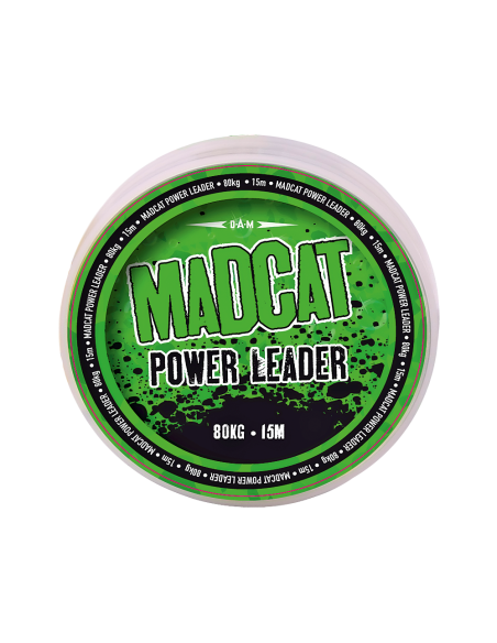MADCAT POWER LEADER 0.80MM /80KG - 15M BROWN