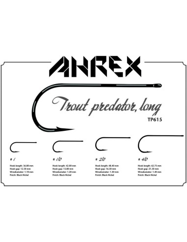 ANZUELO AHREX TROUT PREDATOR LONG PR615