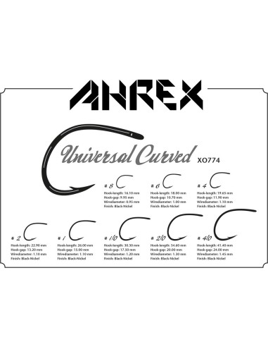 ANZUELO AHREX UNIVERSAL CURVED X0774