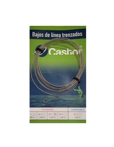 BAJO DE LINEA TRENZADO PARA MOSCA SECA CASTOR