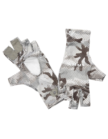 GUANTES SIMMS BUGSTOPPER SUNGLOVE HEX FLO CAMO STEEL L