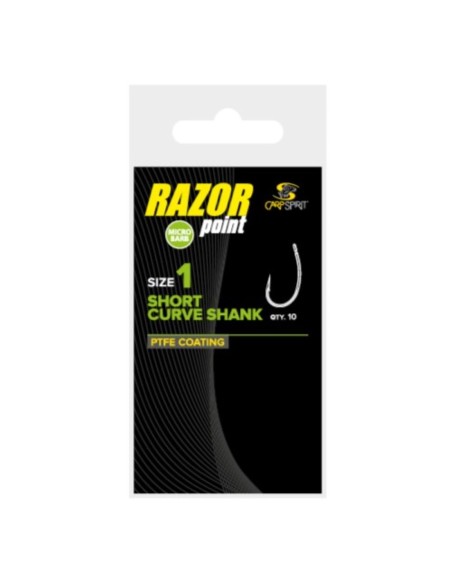 CARP SPIRIT RAZOR POINT SHORT CURVE SHANK 8