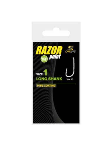 CARP SPIRIT RAZOR POINT LONG SHANK 6