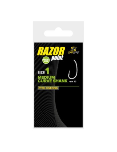 CARP SPIRIT RAZOR POINT MEDIUM CURVE SHANK 6