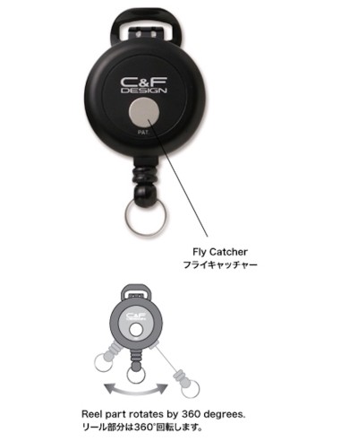 BOTÓN C&F DESIGN FLEX PIN-ON REEL BLACK...