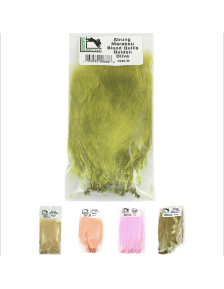 PLUMA MARABOU HARELINE BLOOD QUILLS