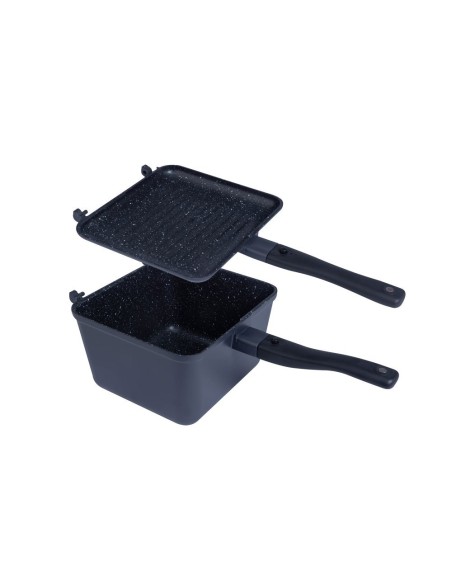 RIDGEMONKEY CONNECT DEEP PAN & GRIDDLE XL GRANITE EDITION