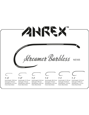 ANZUELO AHREX STREAMER D/E BL