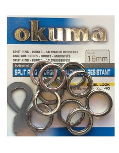 ANILLAS OKUMA SPLIT RING FORGED SALTWATER RESISTANT