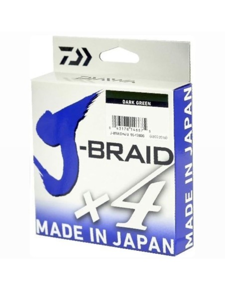 TRENZADO DAIWA J-BRAID X4 DARK GREEN 135M