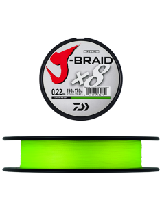 TRENZADO DAIWA J-BRAID X8 CHARTREUSE 150M 2