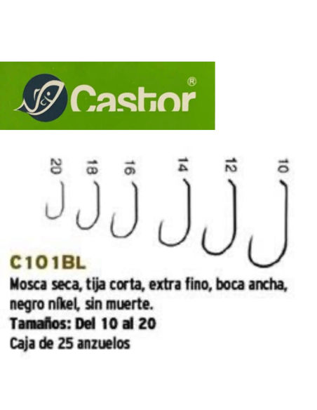 ANZUELO CASTOR C101 BL