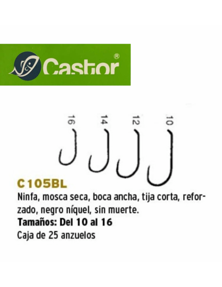 ANZUELO CASTOR C105 BL
