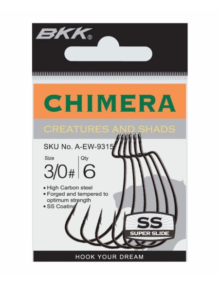 ANZUELO TEXAS BKK CHIMERA Nº 2/0