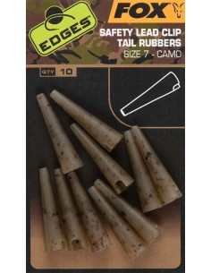 FOX EDGES CAMO SAFETY LEAD CLIP TAIL RUBBER Size 7
