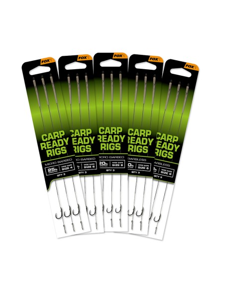 ANZUELOS MONTADOS FOX EOS READY RIGS - X3 WIDE GAPE SIZE 6