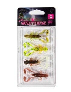 FOX RAGE ULTRA UV MICRO CRITTER 5cm x 4pcs LOADED